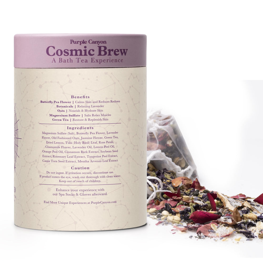 Purple Canyon gift-ready Lunar Bath Tea box, ideal for thoughtful self-care gifting.