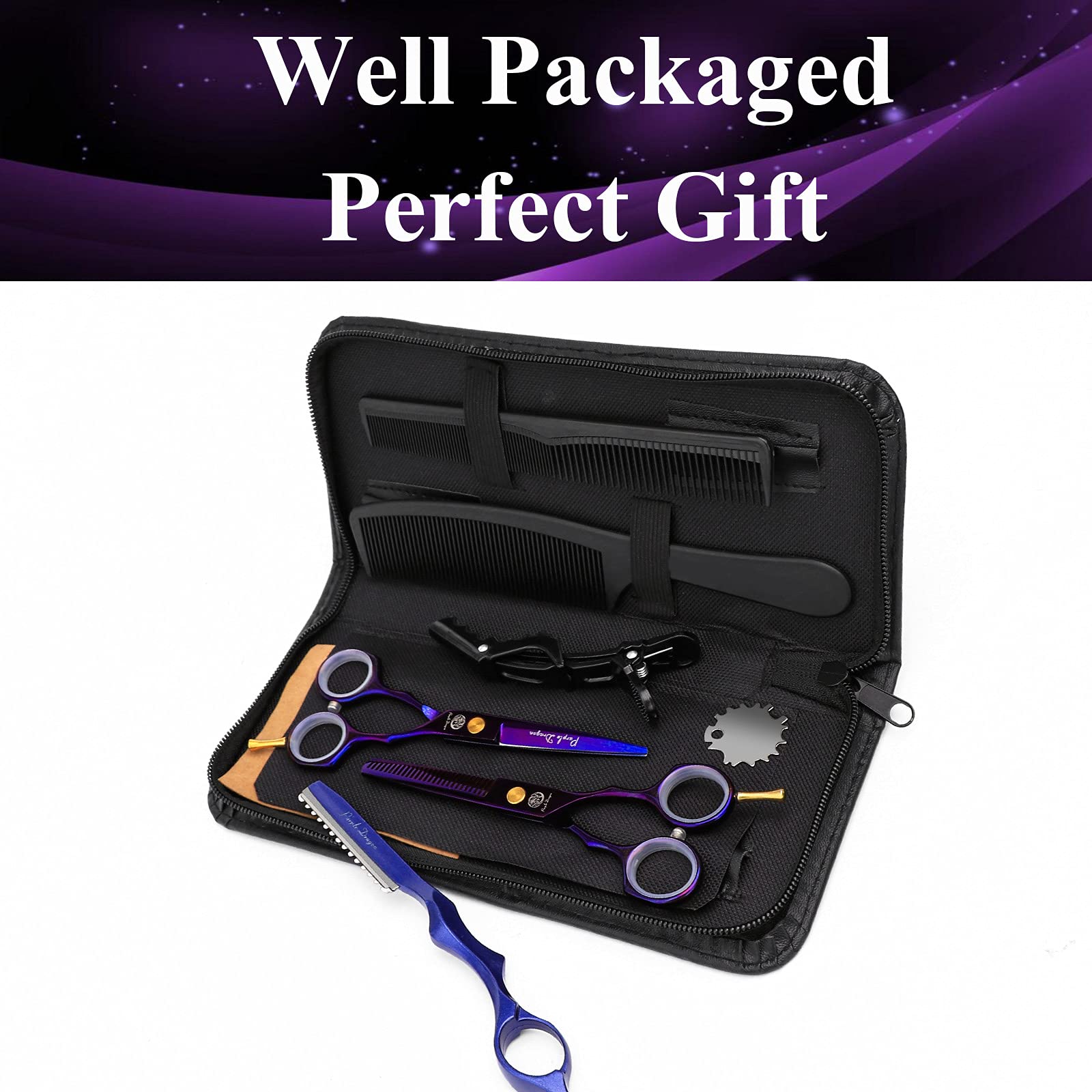 Purple Dragon ergonomic handle design supports comfortable, precise cutting.