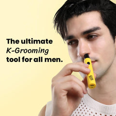 Purple Gorilla Gorilla Technique nose trimmer heads show four interchangeable options for versatile grooming.