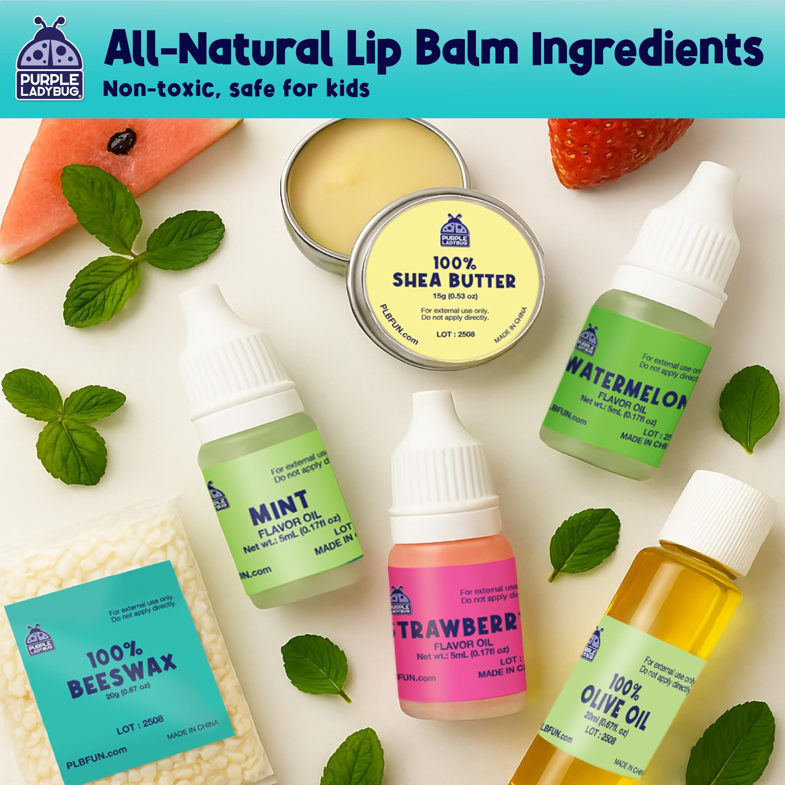 PURPLE LADYBUG mint flavor delivers refreshing scent for sensory crafting.