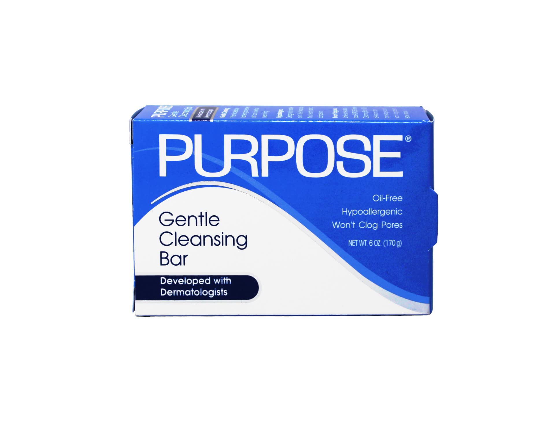 PURPOSE cleansing bar lather shot shows creamy foam for gentle daily cleansing