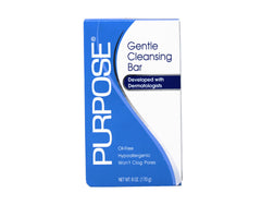 PURPOSE cleansing bar wrap detail highlights travel-friendly compact six-pack