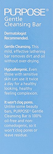 PURPOSE Gentle Cleansing Bar in use demonstrates daily cleansing routine.
