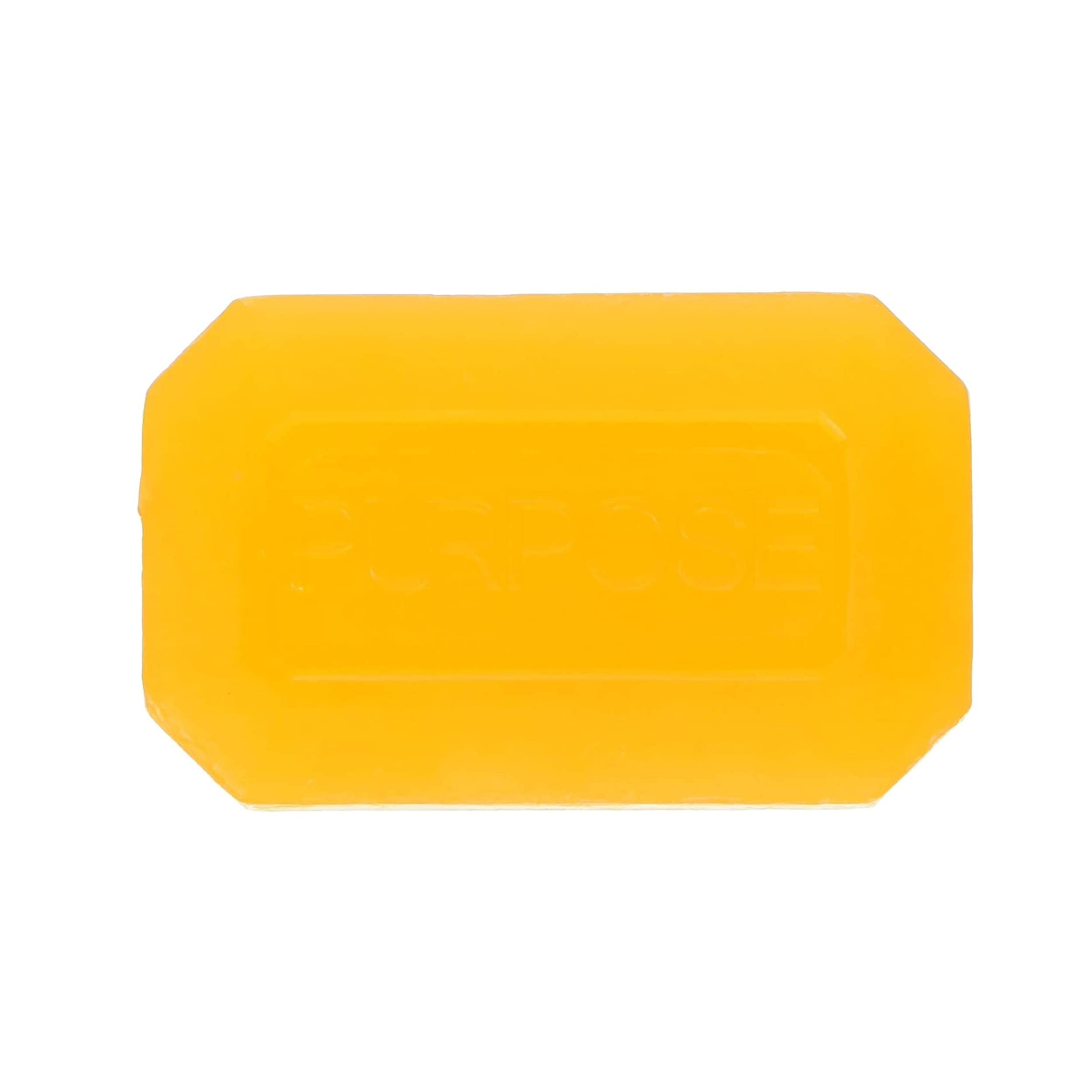 Lathering Purpose Gentle Cleansing Bar on hand for gentle wash.