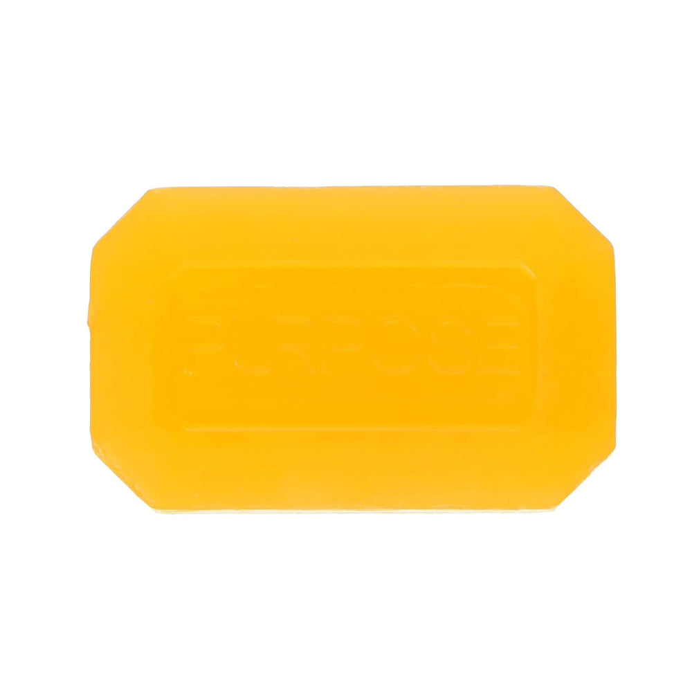 Lathering Purpose Gentle Cleansing Bar on hand for gentle wash.
