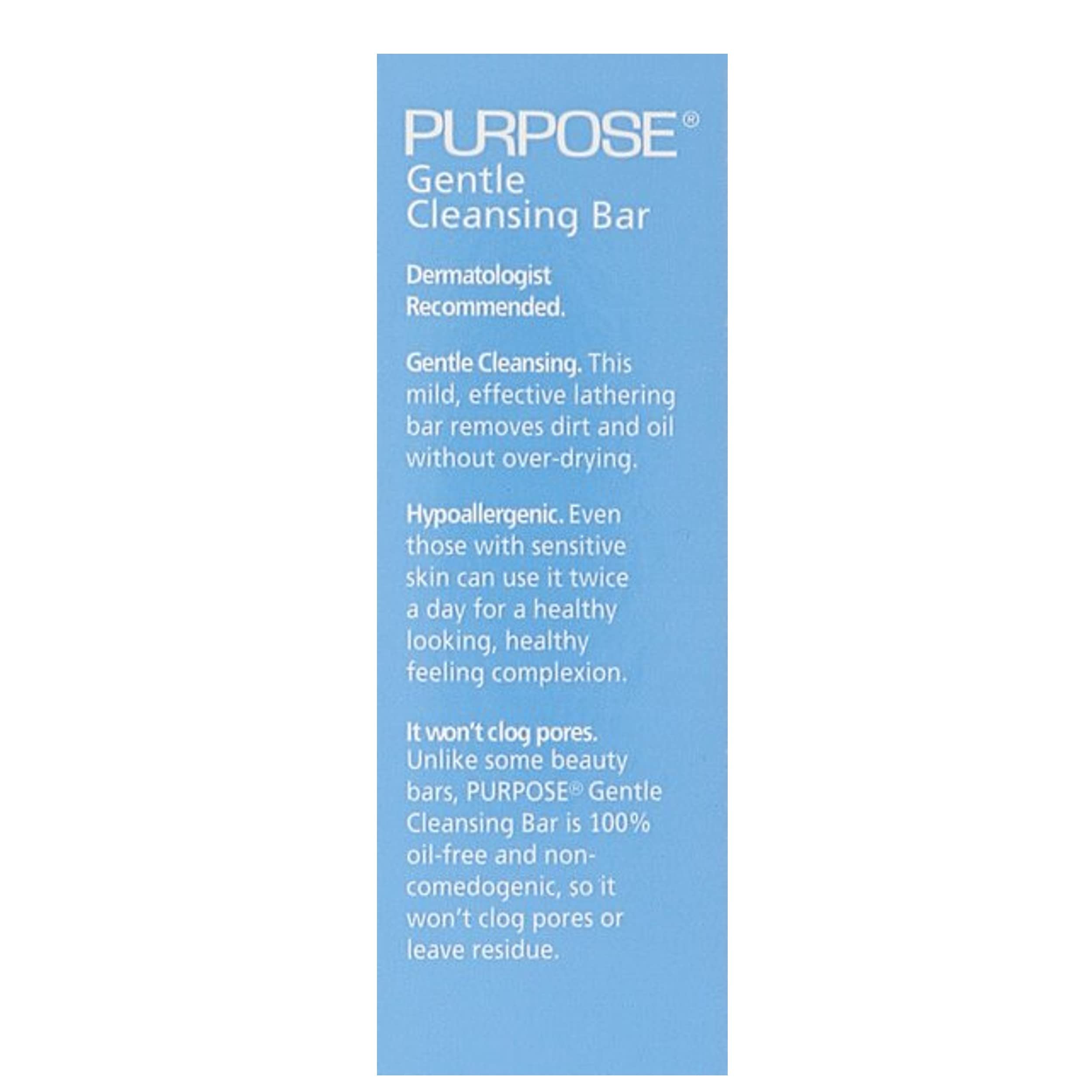 Open 4-pack of Purpose Gentle Cleansing Bar showing bars.