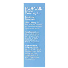 Open 4-pack of Purpose Gentle Cleansing Bar showing bars.