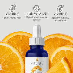 Pursonic Sérum de Vitamina C, gota aplicada para hidratación profunda.