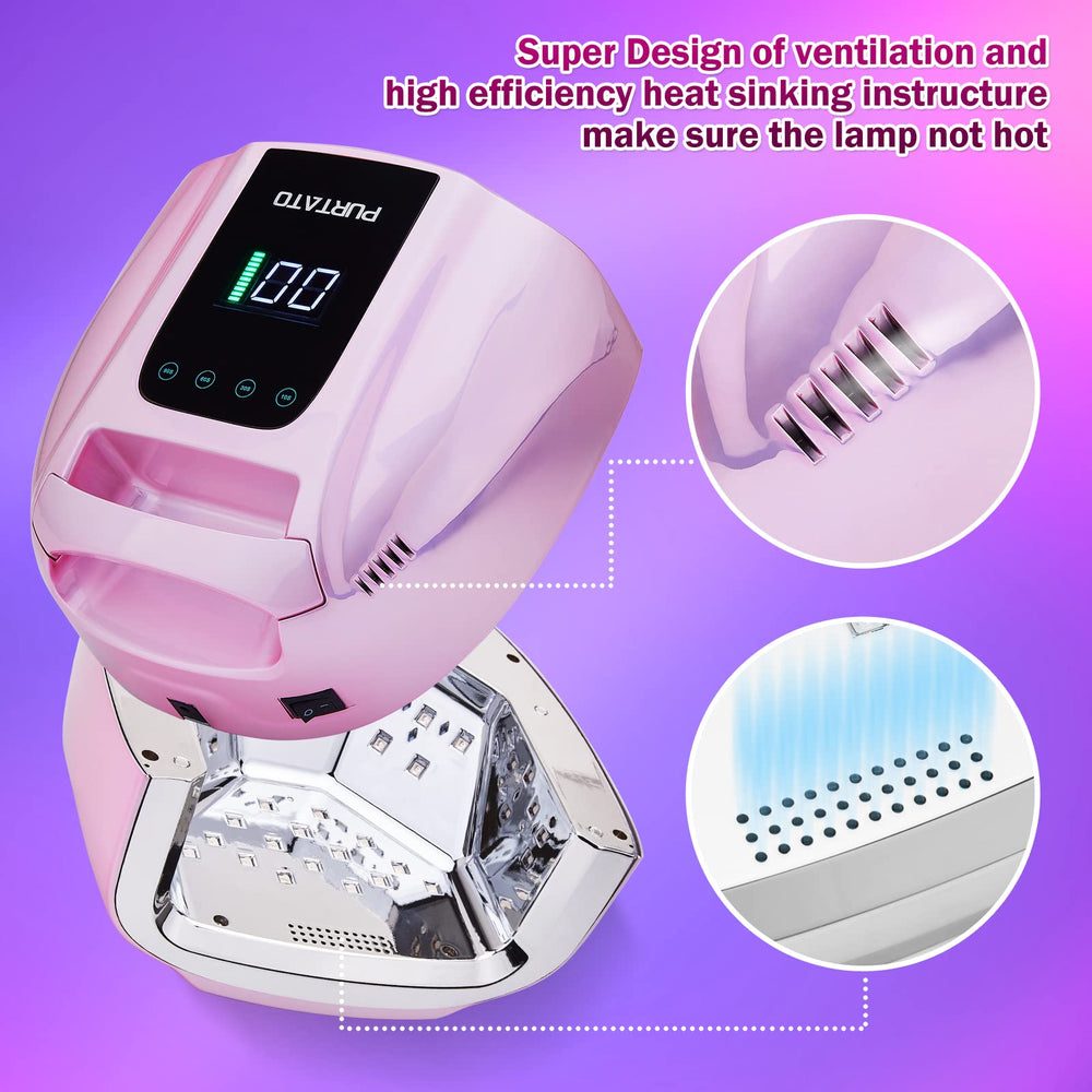 Purtato 42 LED beads deliver consistent dual-wavelength curing.