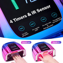 Purtato nail lamp cordless design for flexible on-the-go manicure sessions