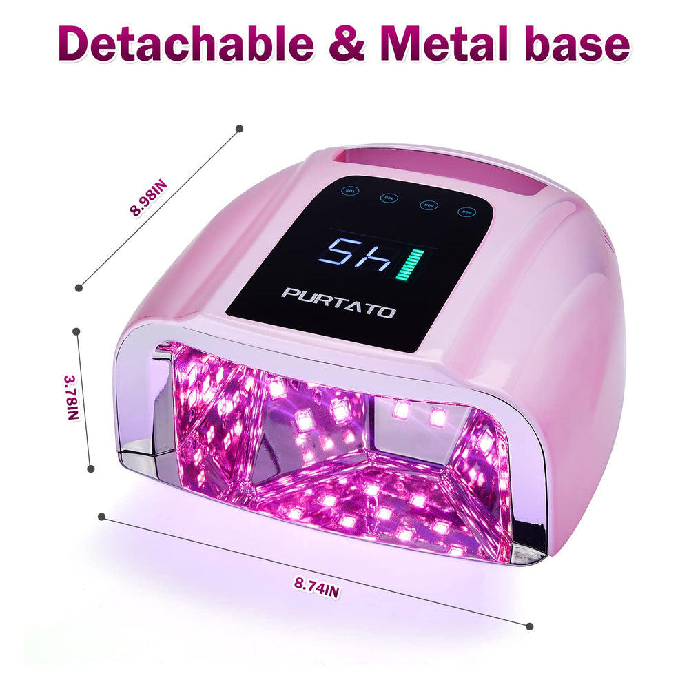 Purtato removable base supports easy cleaning and pedicure-ready setup.