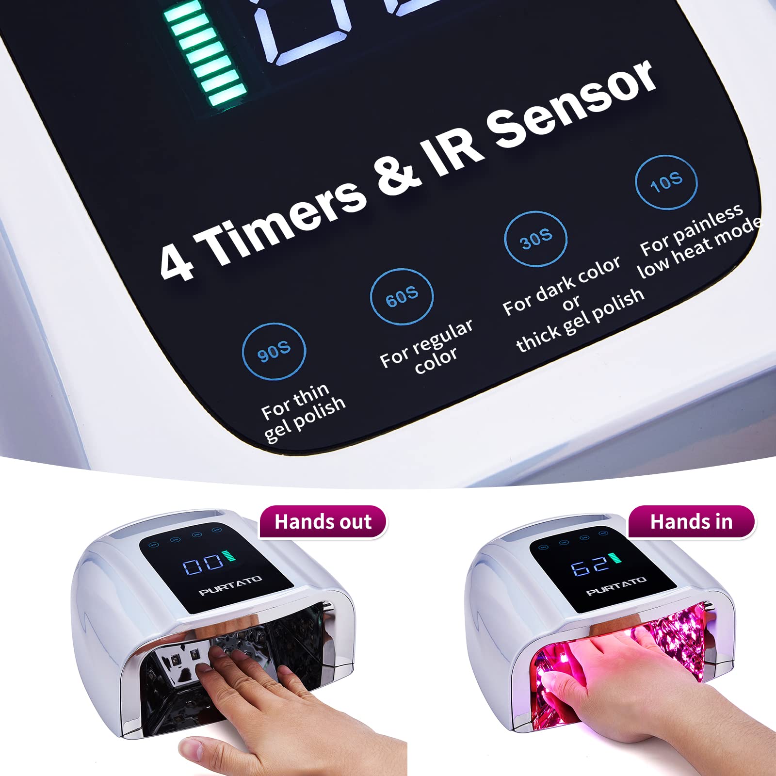 Purtato removable stainless steel bottom; easy cleaning and pedicure setup.