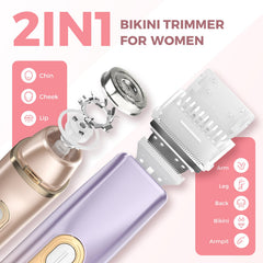 PVBKZ bikini trimmer ceramic-blades provide gentle shaving with reduced pulling.