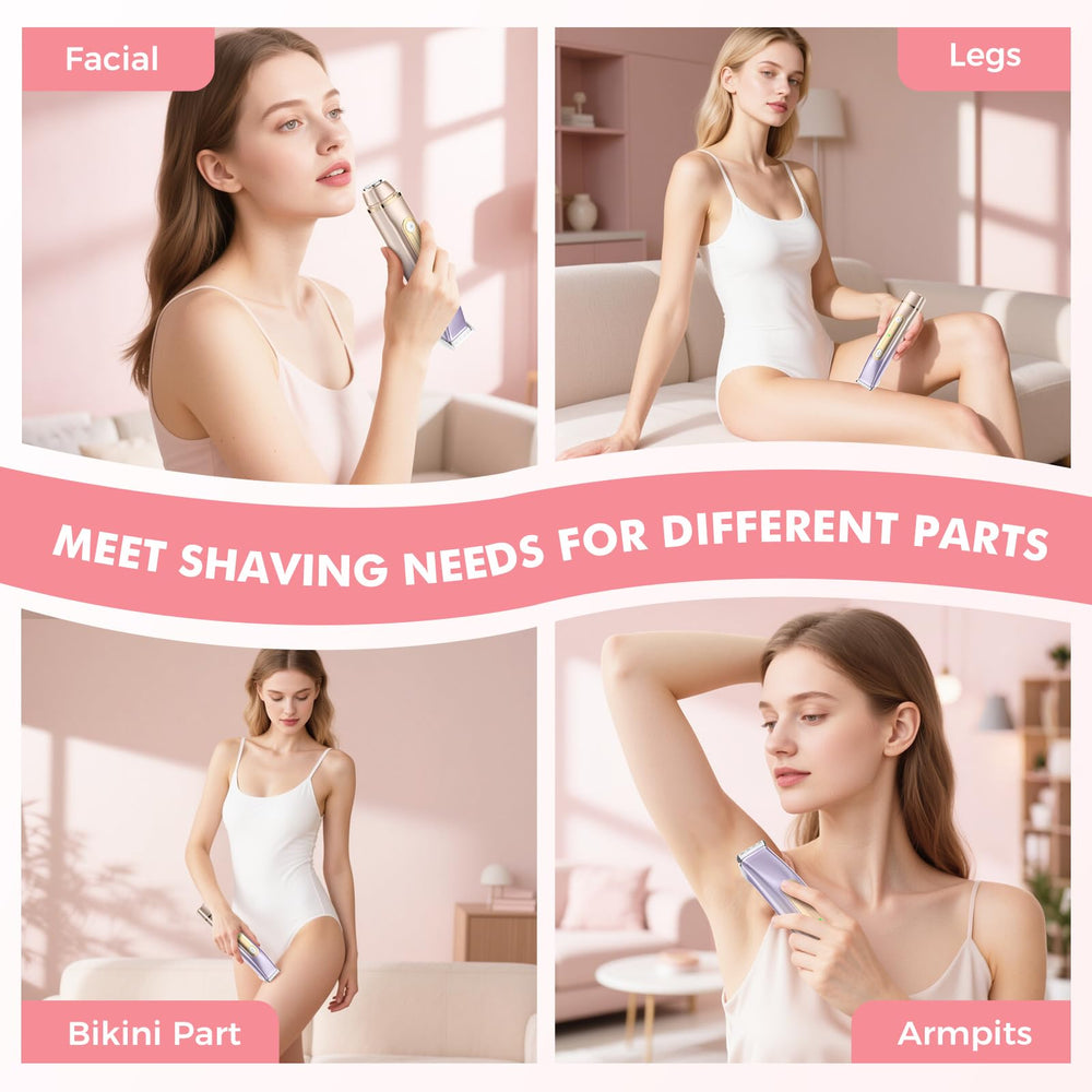 PVBKZ bikini trimmer wet-dry-use supports foam shaving for convenience.