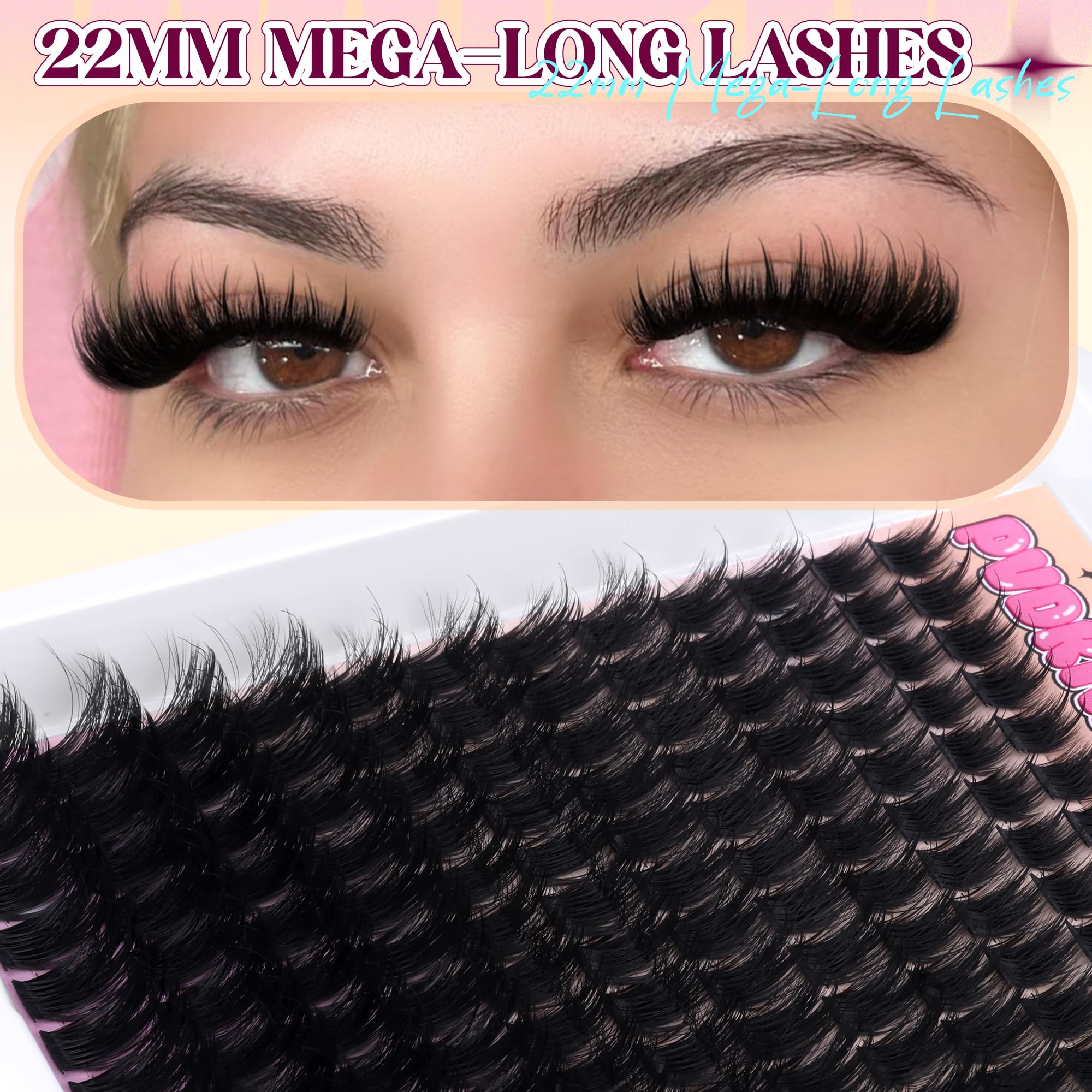 PVDKIW curved lash tweezers for precise cluster placement.