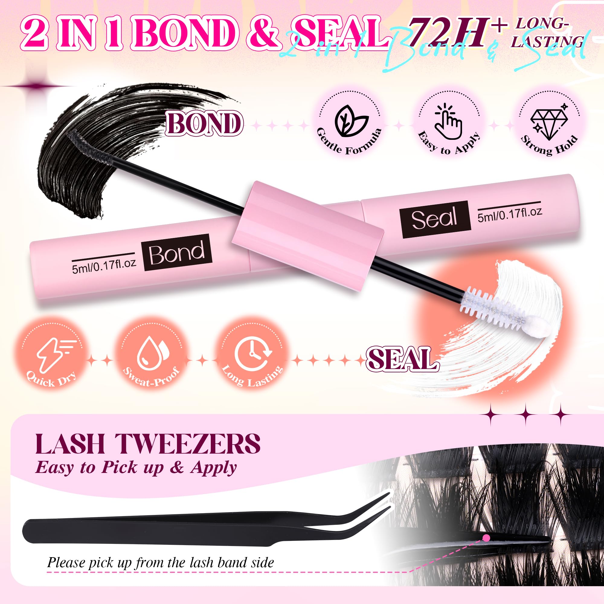 PVDKIW DIY lash-extension kit for at-home practice.