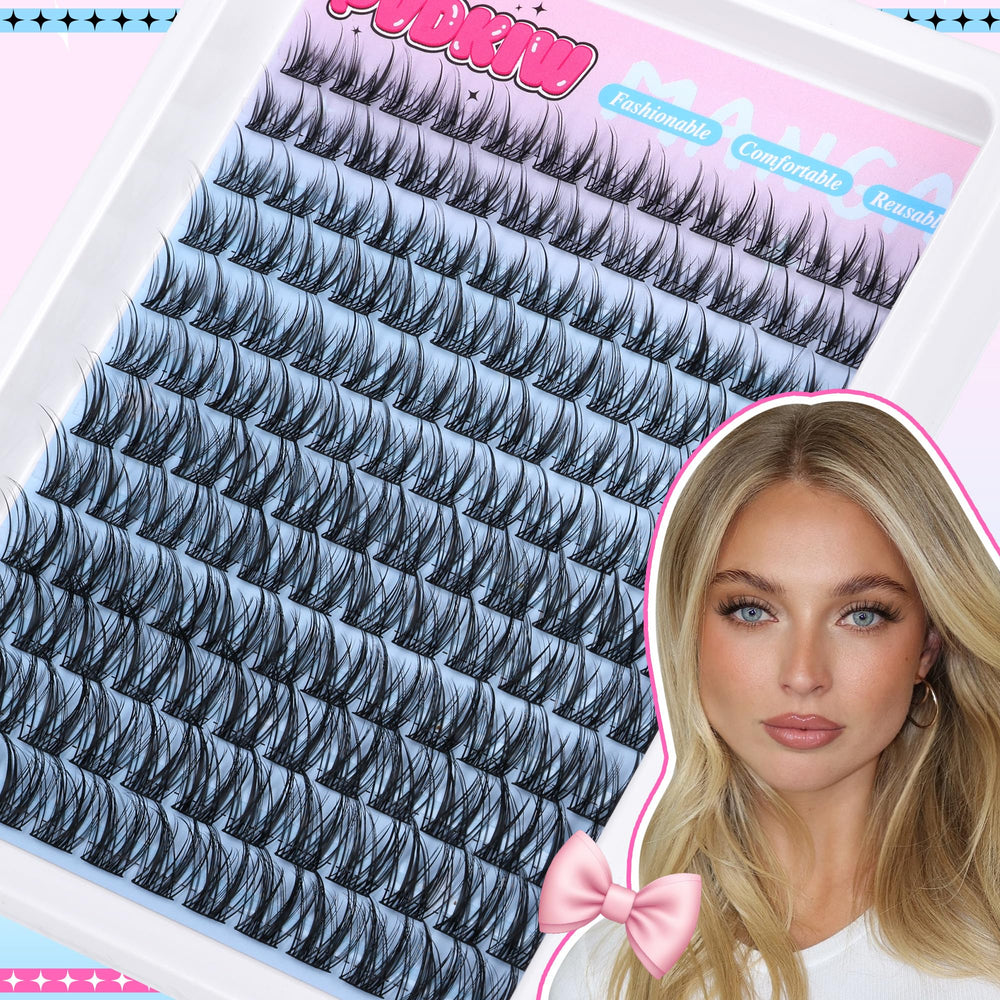PVDKIW Lash Clusters packaging, 144 pieces ready to wear.