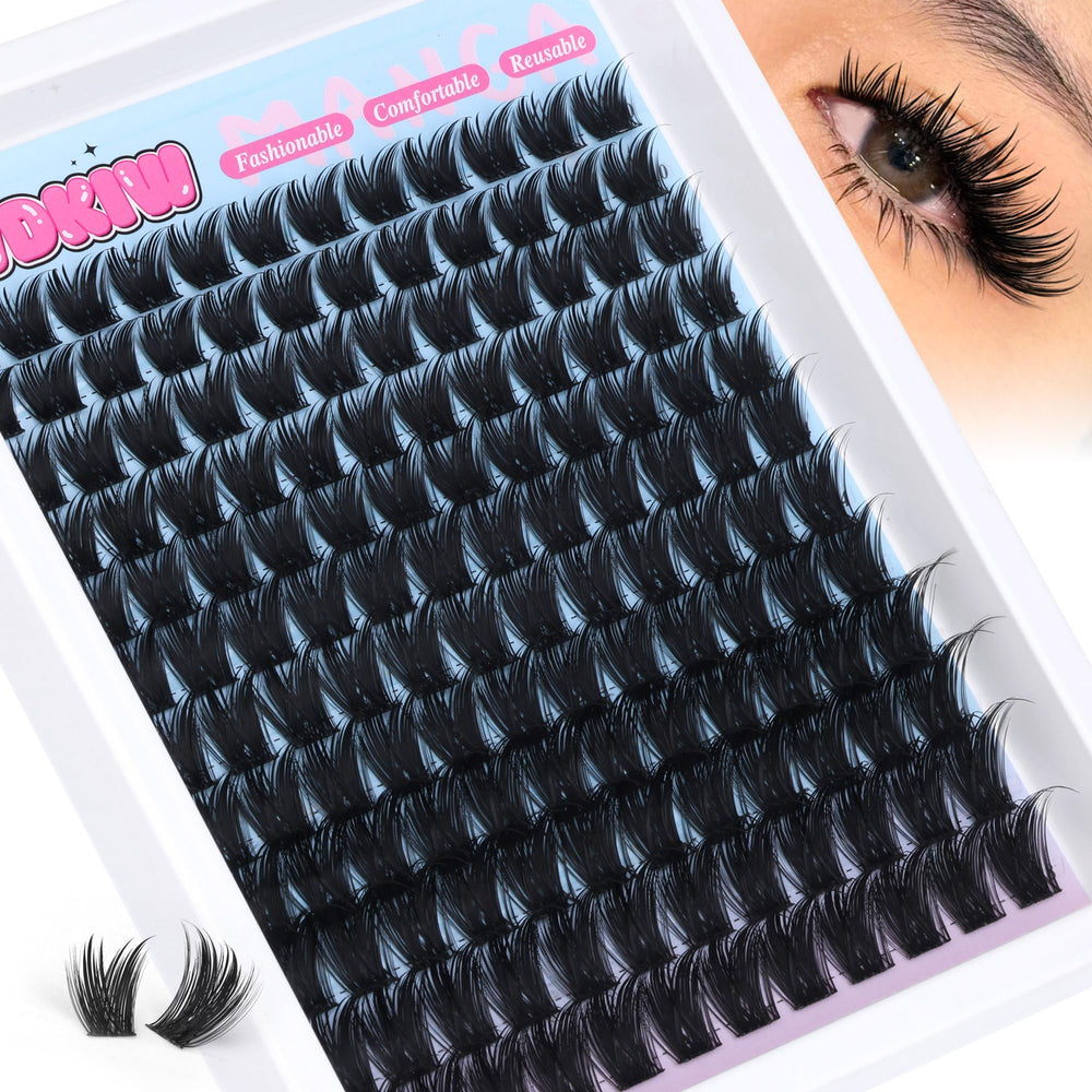 PVDKIW volume lash clusters wispy-ccurl for fuller natural eye framing