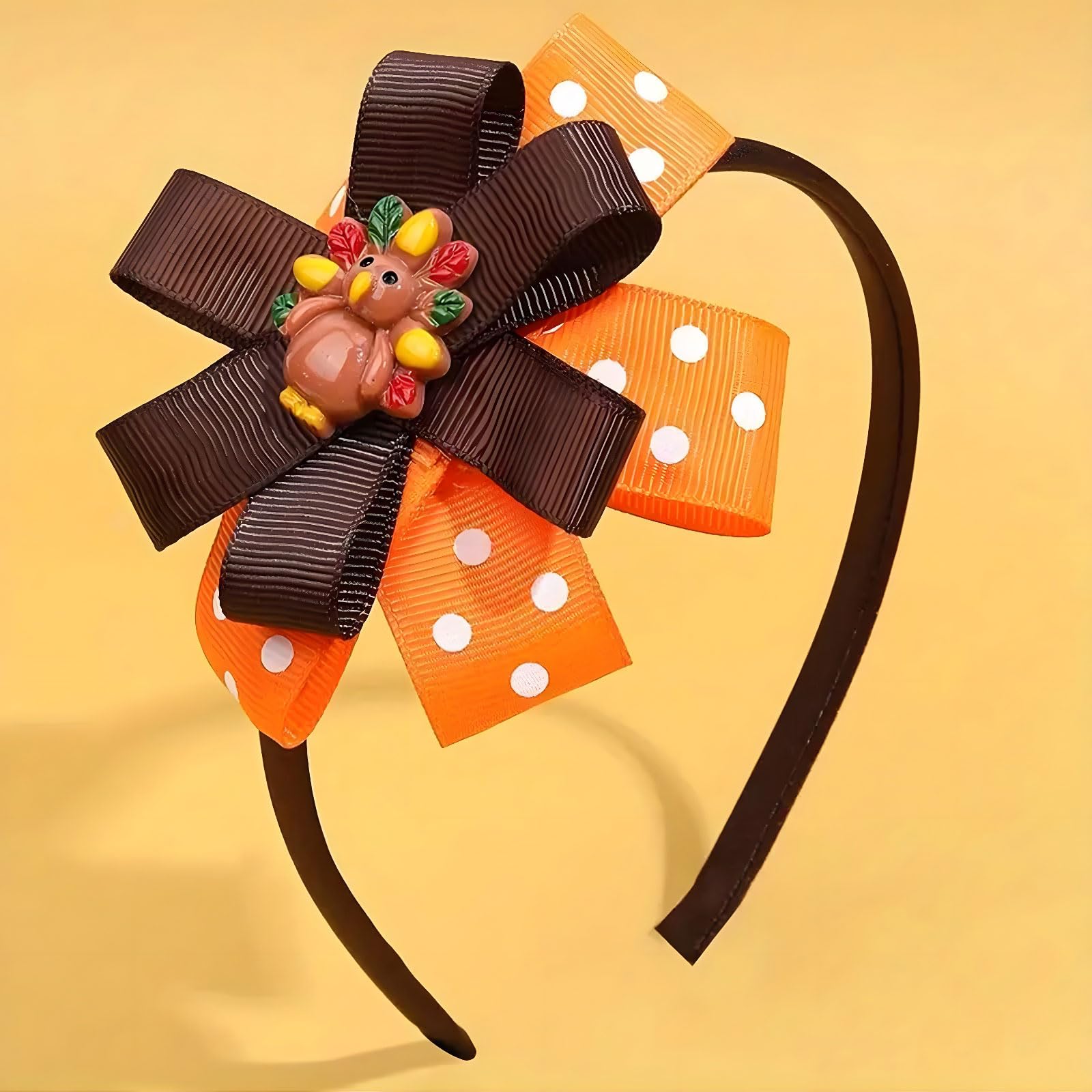 Pvoiue 3D resin turkey design adds playful charm to hair