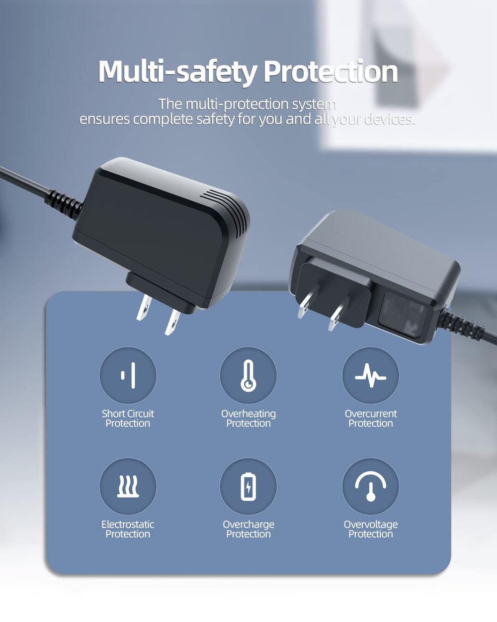 Pwept Wahl charger round-tip plug close-up for secure fit.
