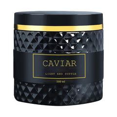 Pwkvsn Caviar Bloom Hair Mask bottle pour for easy weekly repair