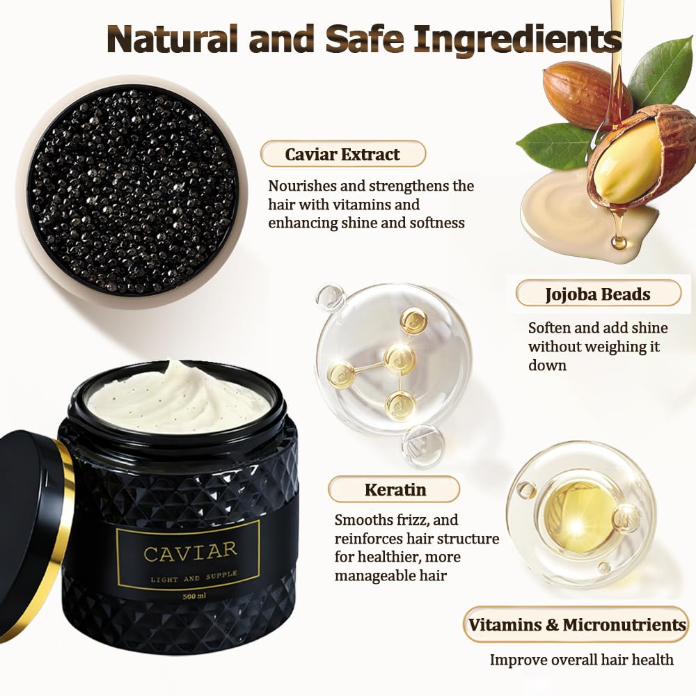Pwkvsn Caviar Bloom Hair Mask texture closeup highlighting rich hydration