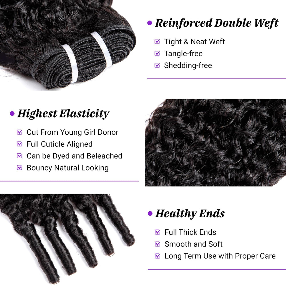 PXCPXC Burmese curly bundles 22-inch full-volume look and bounce