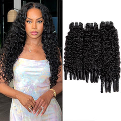 PXCPXC Burmese curly bundles with spiral end 18-inch for natural volume