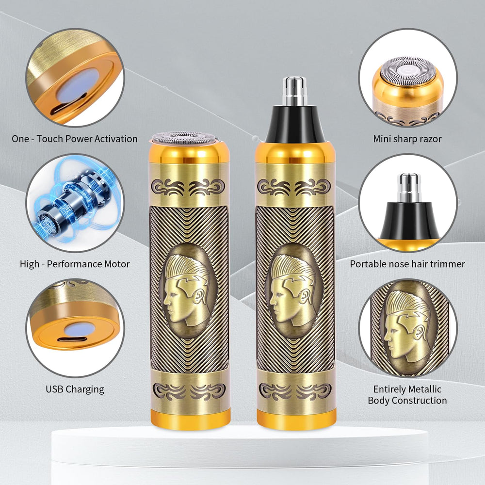 PXLISIE nose hair trimmer with safety design for comfortable nasal grooming