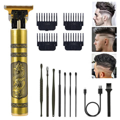 PXLISIE professional cordless hair trimmer front view highlights precise trimming