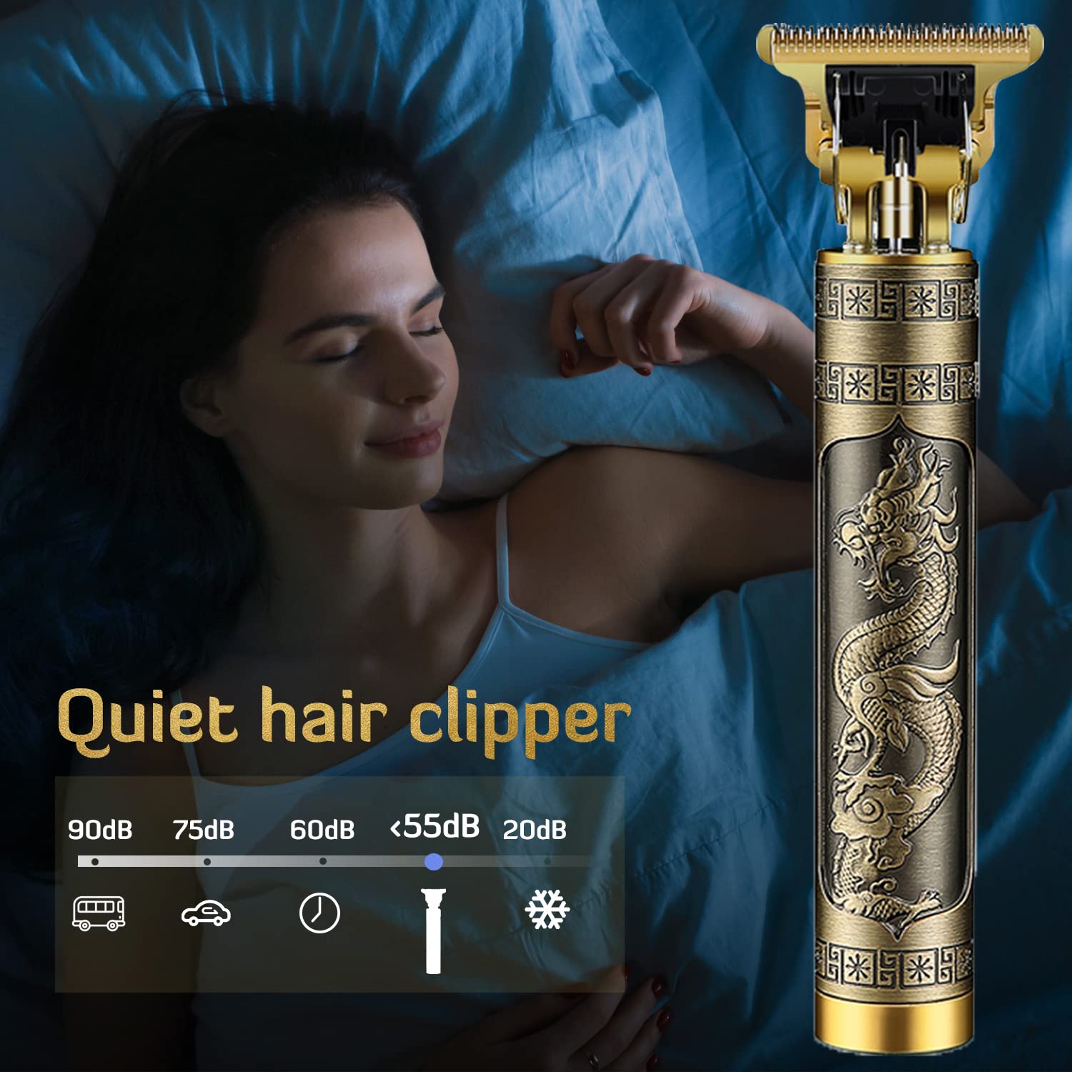 PXLISIE professional cordless hair trimmer kit packaging displays complete kit