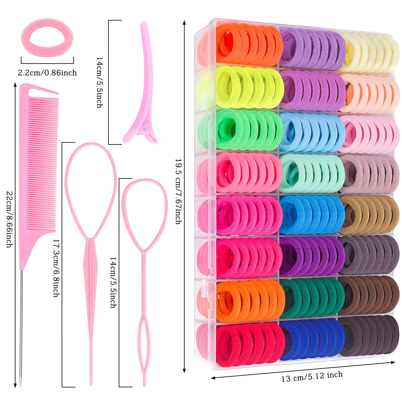 Pydeeirom elastic cotton hair ties provide gentle, non damaging hold.