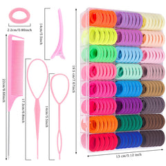 Pydeeirom elastic cotton hair ties provide gentle, non damaging hold.