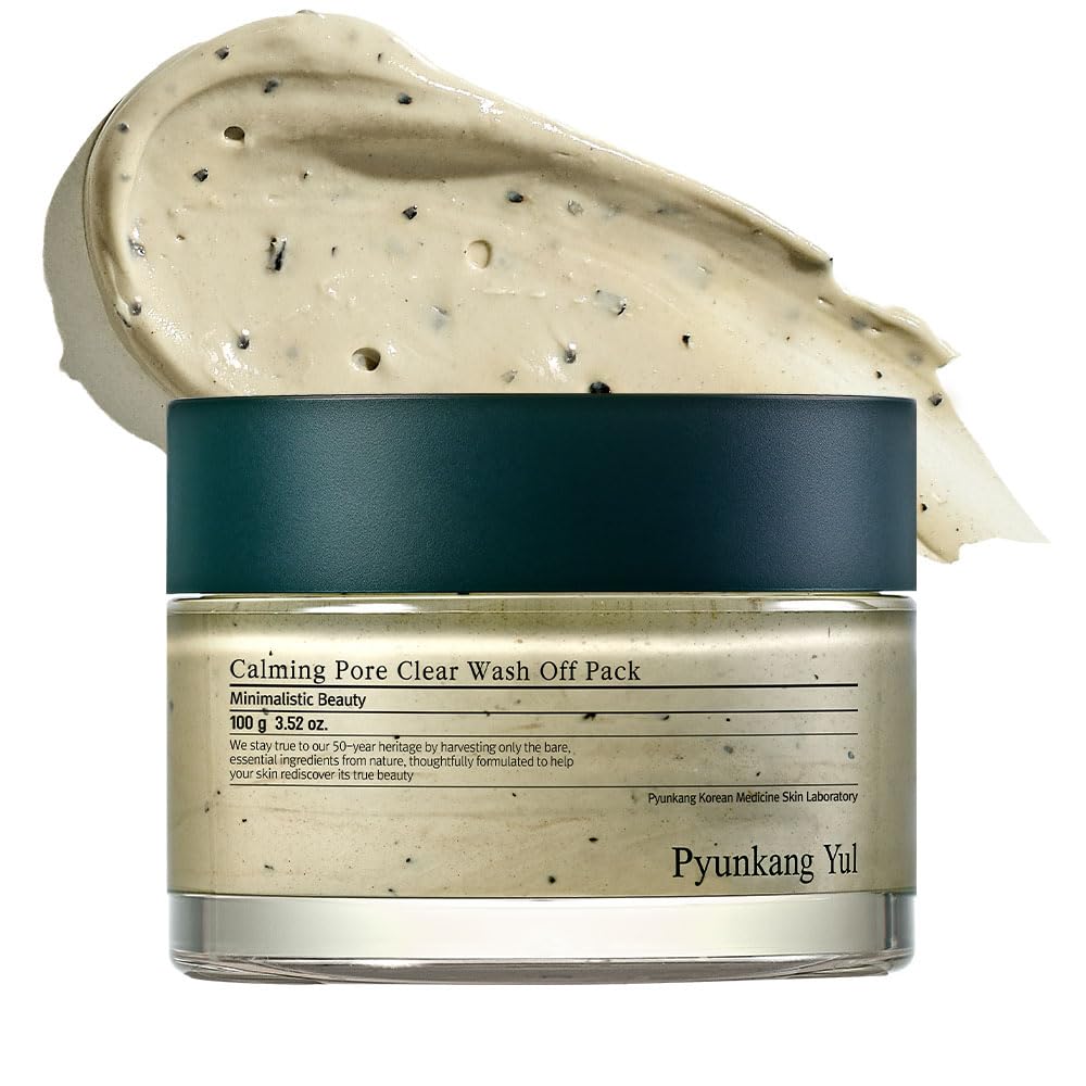 Pyunkang Yul Calming Pore Clear Wash Off Mask hero image showing soothing pore cleansing.