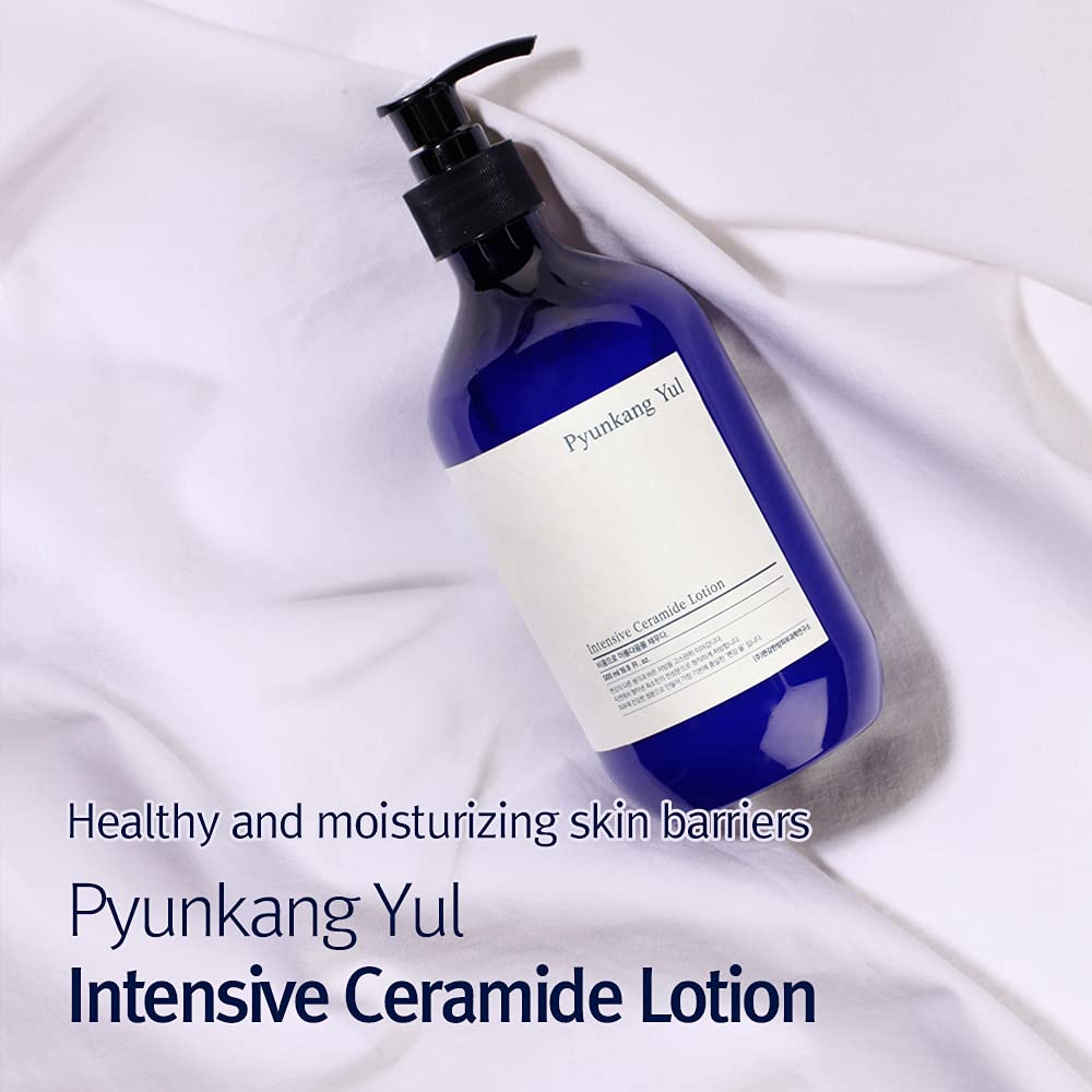 Pyunkang Yul Intensive Ceramide Lotion packaging box highlights generous 16.9 oz size.