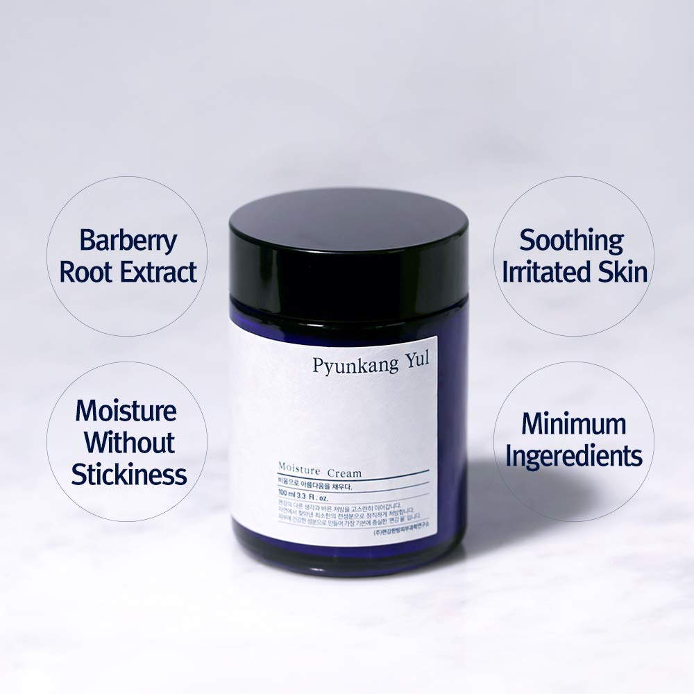 Pyunkang Yul Moisture Cream ingredients highlight Barburry root extract and jojoba oil