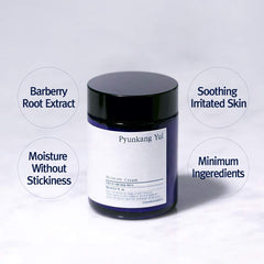 Pyunkang Yul Moisture Cream ingredients highlight Barburry root extract and jojoba oil