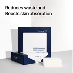 Closeup of Pyunkang Yul PKY 1/3 cotton pad texture, soft and lint-free