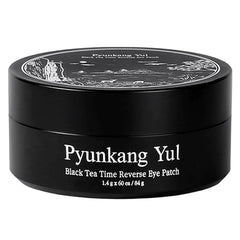 Pyunkang Yul PKY Black Tea Time eye patch packaging highlights serum-rich formula.