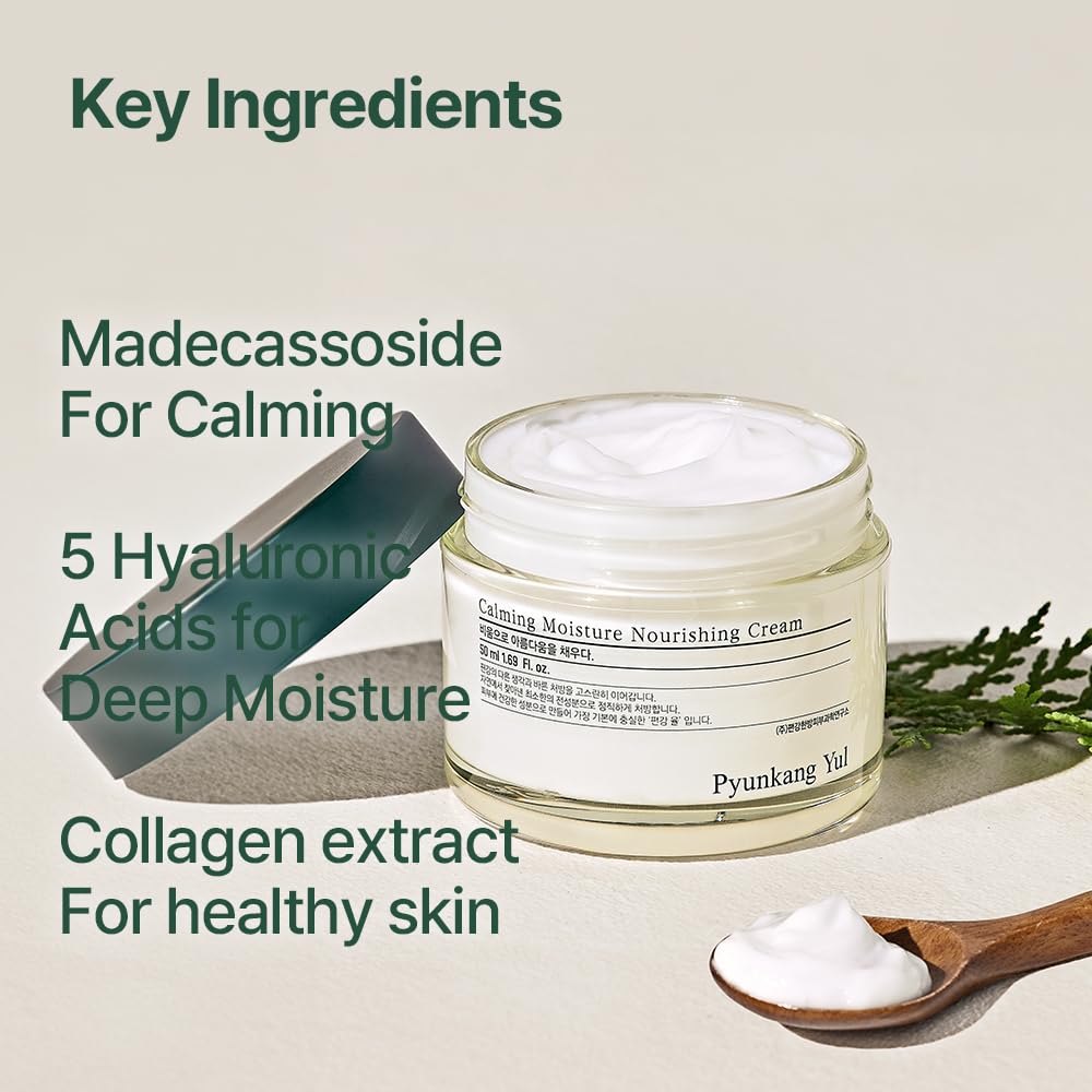 Vegan symbol beside Pyunkang Yul PKY Calming Moisture Cream