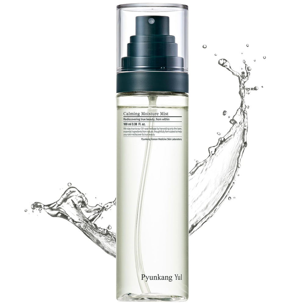 Pyunkang YUL PKY Calming Moisture Mist bottle ready for refreshing hydration on sensitive skin.