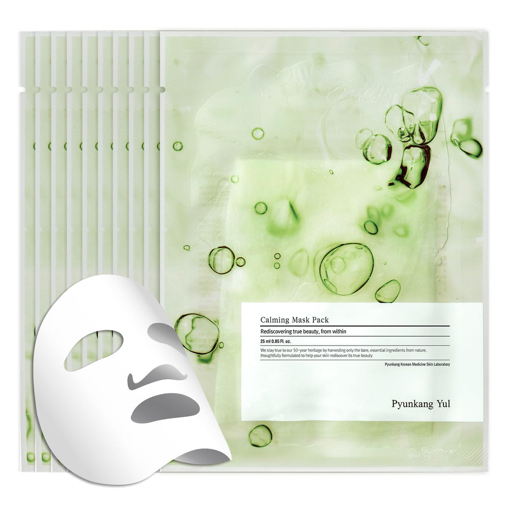 Pyunkang Yul PKY Ceramide Calming Mask Pack cover helps soothe irritated skin.