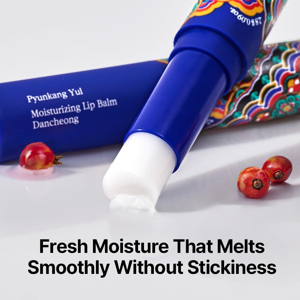 Pyunkang Yul PKY Dancheong lip balm packaging and branding shot