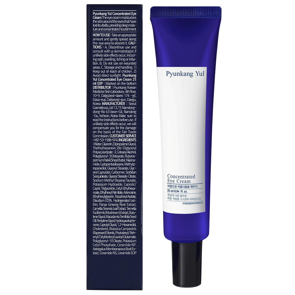 PKY Eye Cream application tip image suggests soothing daily eye care routine