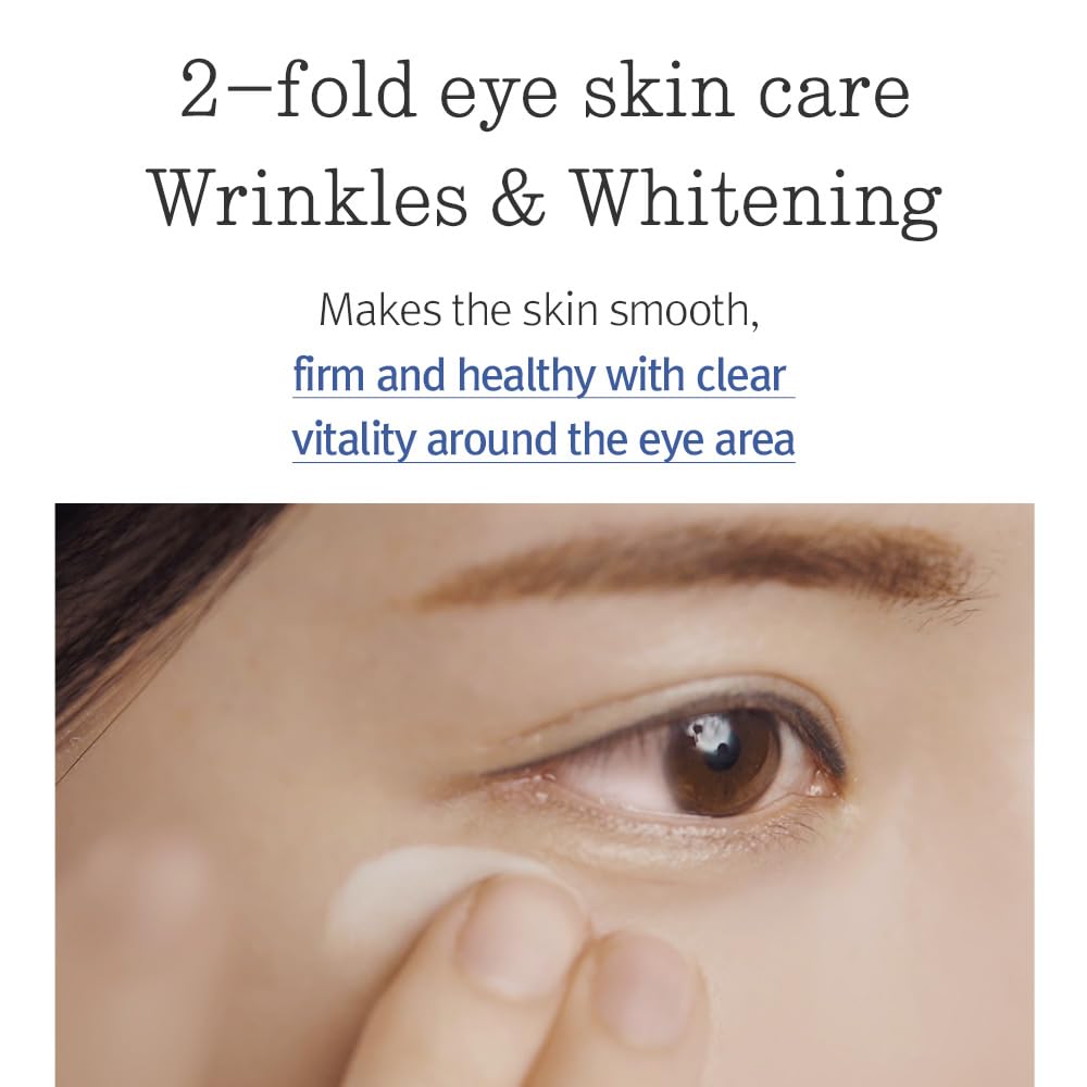 PKY Eye Cream texture dispersion highlights creamy consistency for easy blending