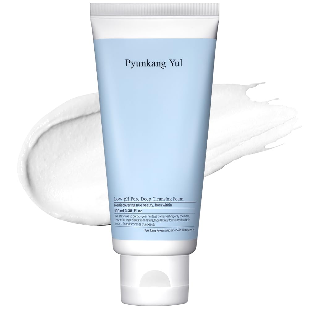 Pyunkang Yul PKY Low pH Pore Deep Cleansing Foam bottle for gentle cleansing on sensitive skin