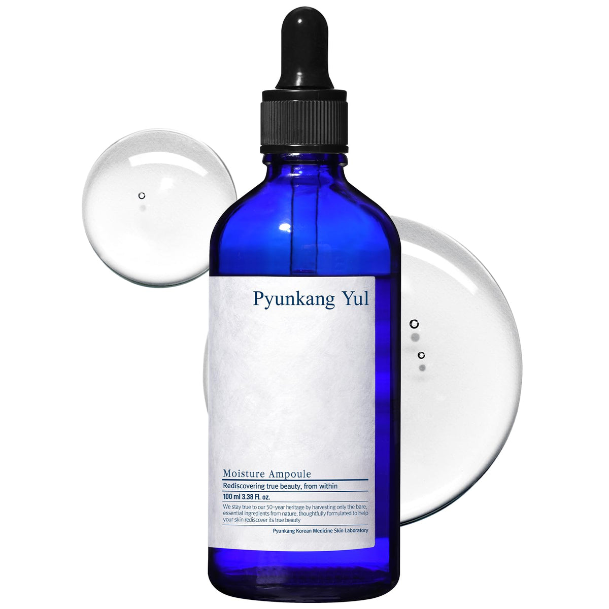 Pyunkang Yul PKY Moisture Ampoule bottle front shows clean design and hydration focus