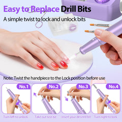 PYVOLA drill kit includes 12 bits and 6 sanding bands for versatile tasks.
