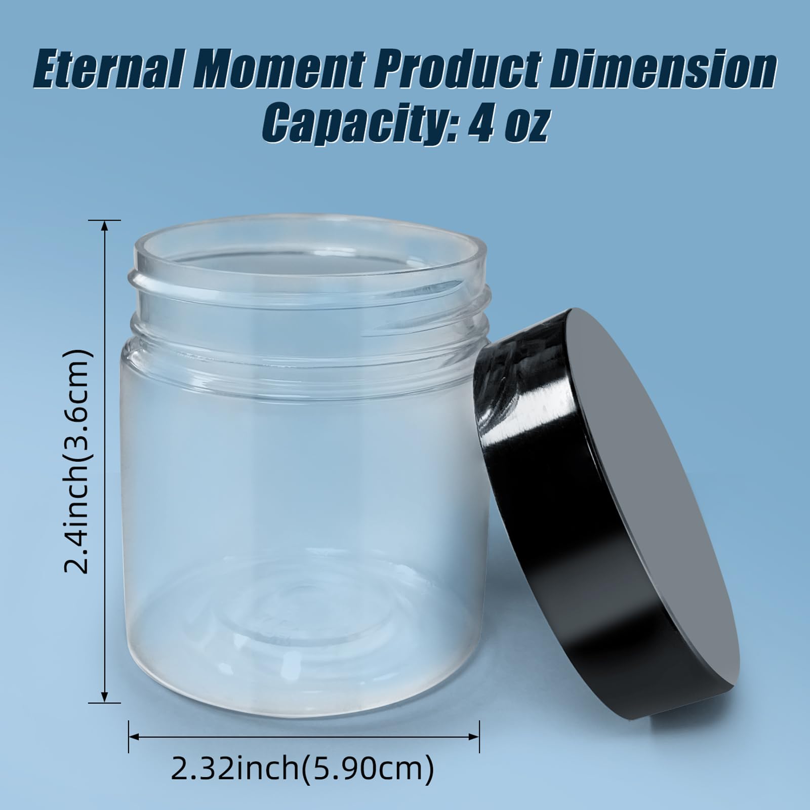 PYYZHALI transparent stackable jar for easy content visibility