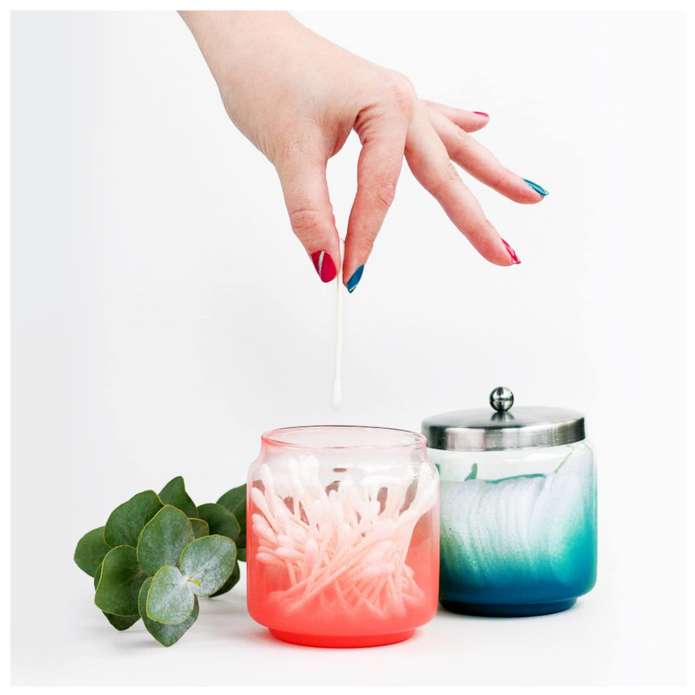 Q-tips cotton swabs used for precise makeup removal and correction.